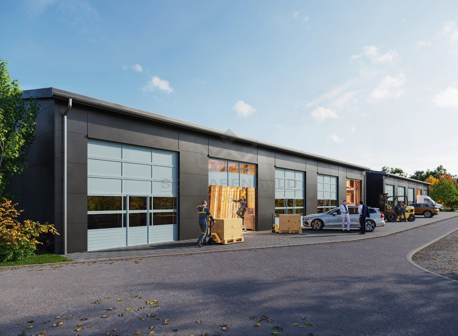 **MwSt. ausweisbar: Neubau moderner Gewerbe- und Lagerflächen im Gewerbepark Straß**