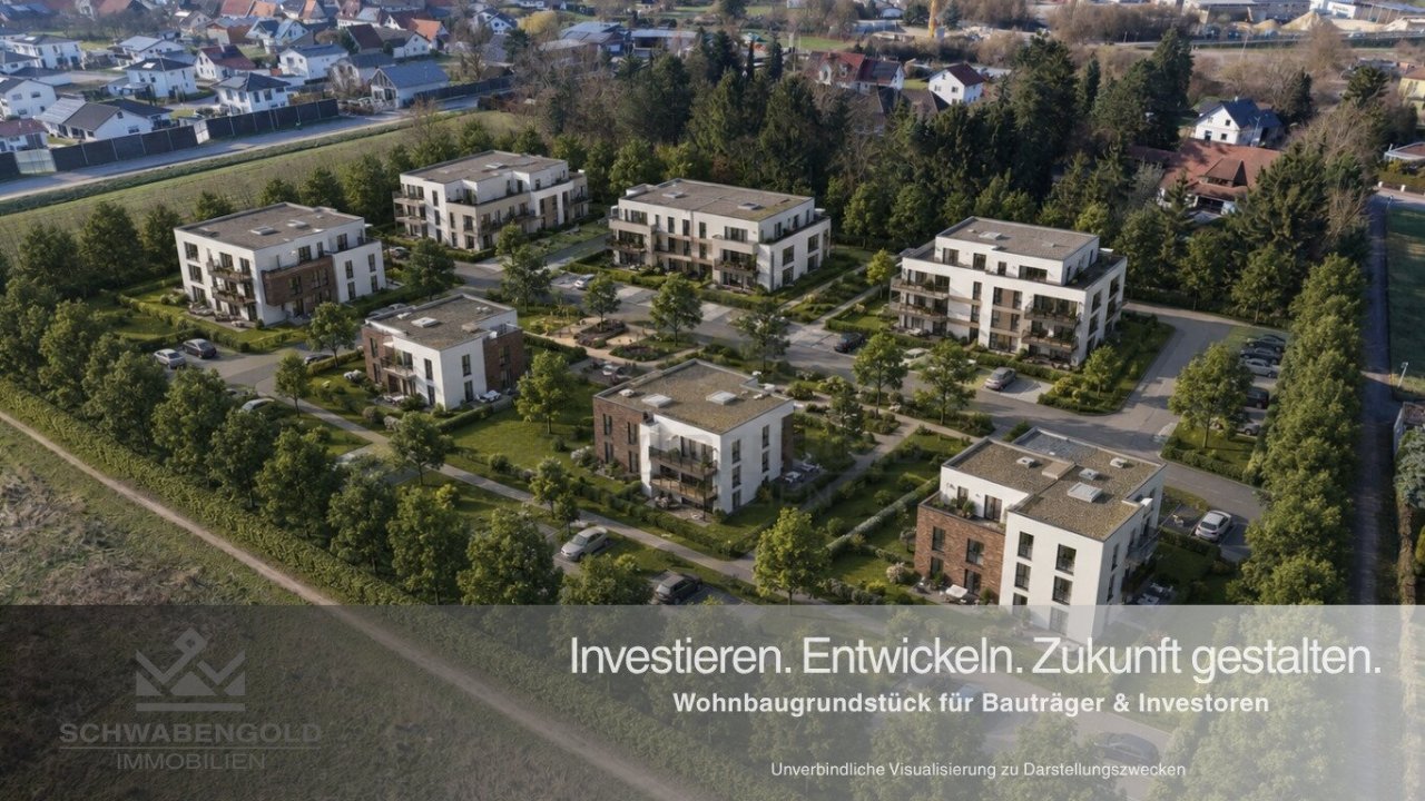 * 10.800 m² Entwicklungspotenzial – attraktives Baugrundstück für Bauträger und Investoren * (003-044) — Visualisierung 3 / Entwicklungsgrundstück Sontheim